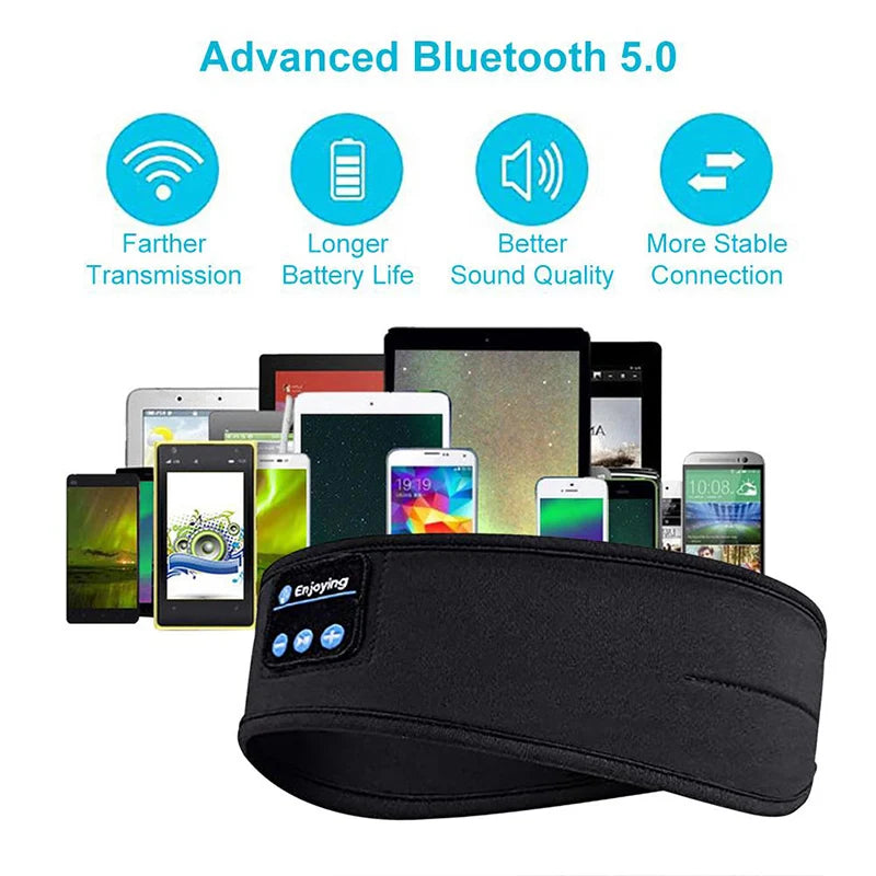 Sports Elastic Headband Wireless Bluetooth Headphones