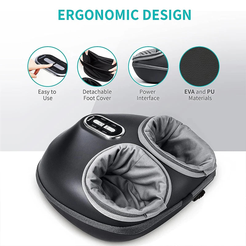 Foot Massager Heating Therapy Air Compression Shiatsu