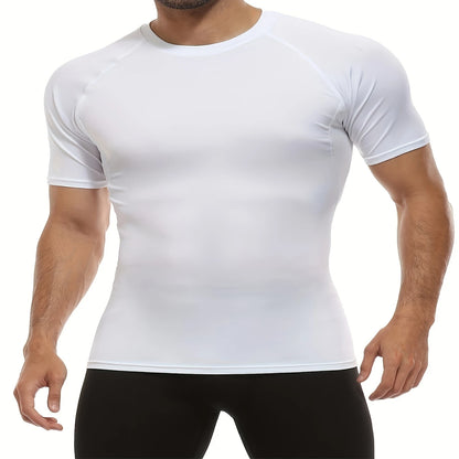 2pcs Compression Men T-shirts  Short Sleeve