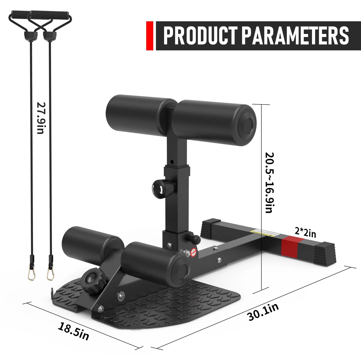 Deep Sissy Squat Bench Core Workout Multifunctional