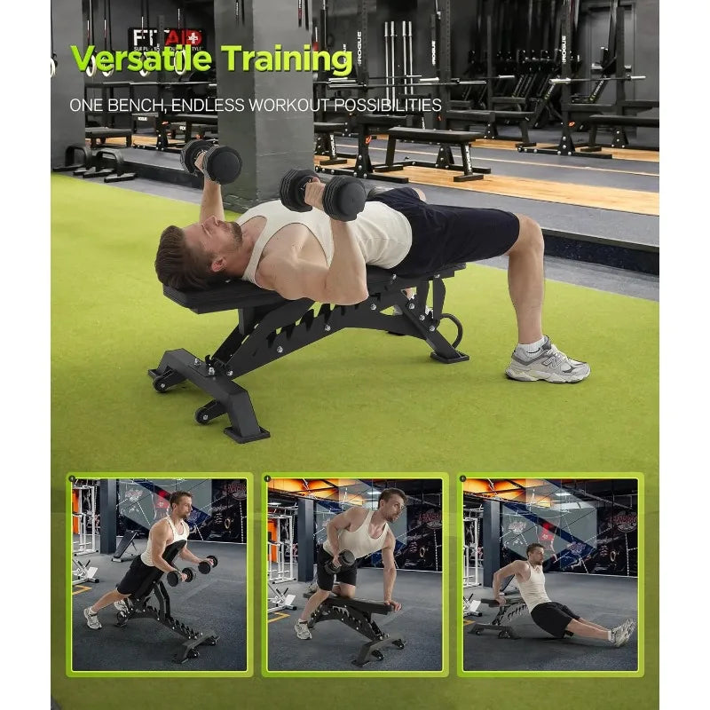 Adjustable  Bench Press with1000LB Capacity