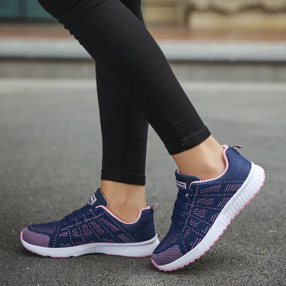 Women Casual Fashion Breathable Walking Mesh Shoes