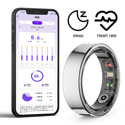 Smart Ring & Case Waterproof Temperature  Monitor