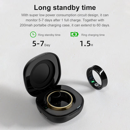 Smart Ring & Case Waterproof Temperature  Monitor