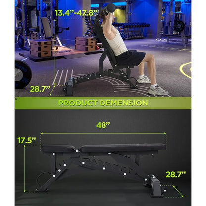 Adjustable  Bench Press with1000LB Capacity