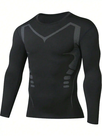 Men's Quick-Drying Long-Sleeved Sports Shirt