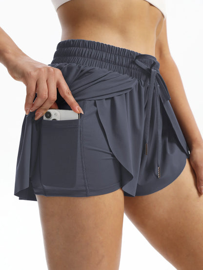 Women's 2 in 1 Flowy Running Shorts